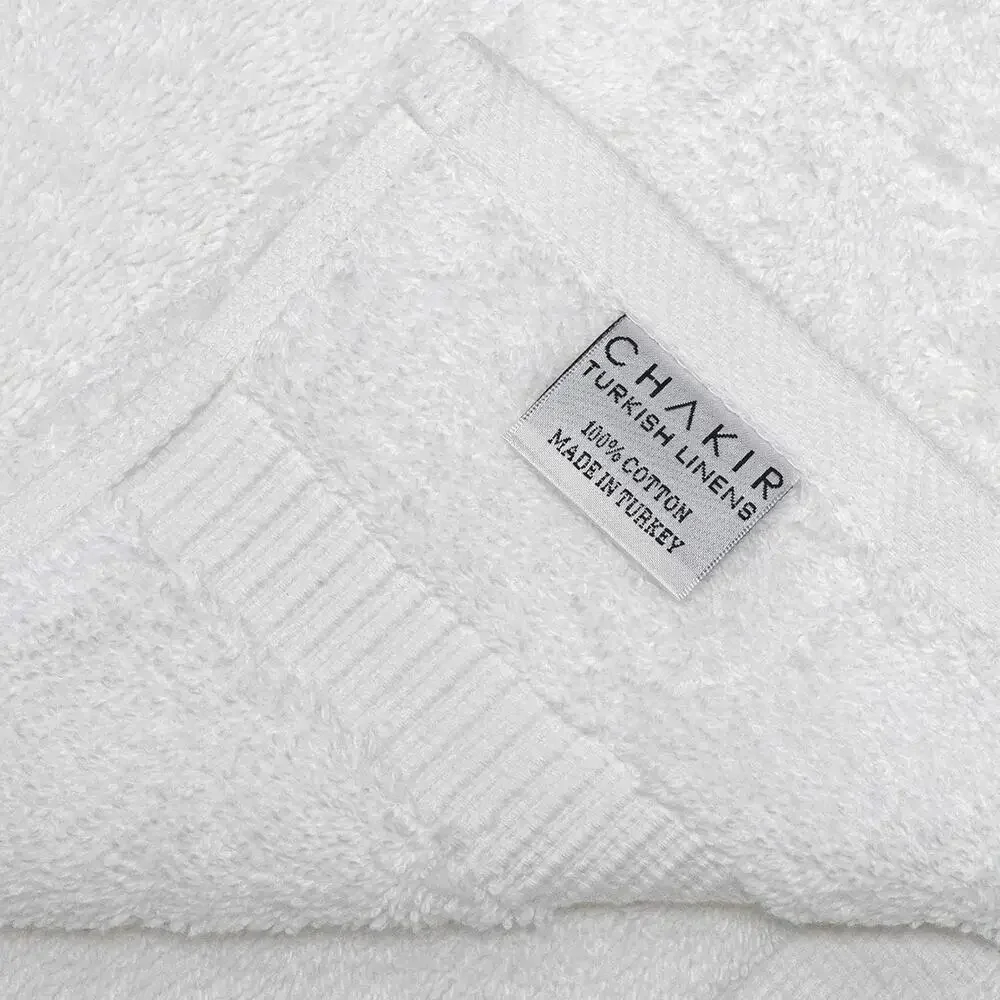 100% Cotton Turkish Bath Towels Set of 4 Premium Absorbent Soft 27x54 White